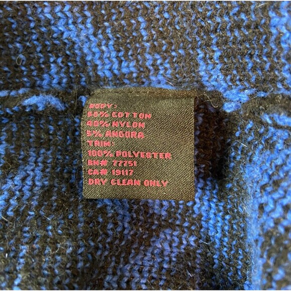 Vintage Y2K Betsey Johnson Novelty Faux Fur Shaggy Duster Sweater L Large Jacket - Picture 3 of 16